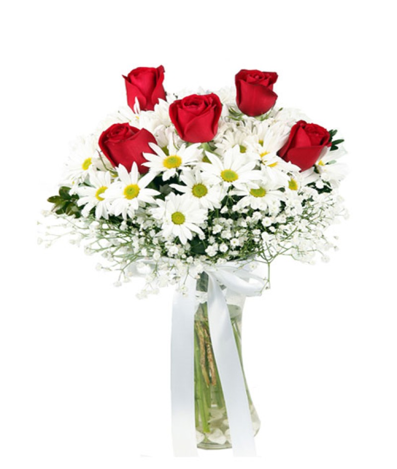 Papatya & Gül Aranjmanı