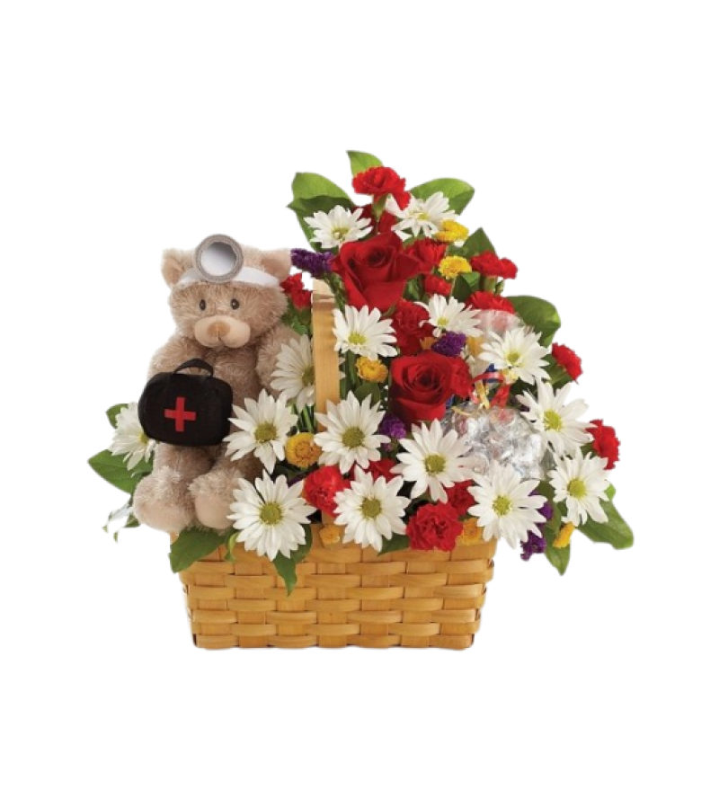 Sepette Ayıcıklı Aranjmanı