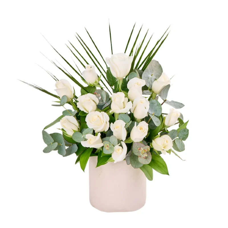 Seramik Vazoda Gül Aranjmanı