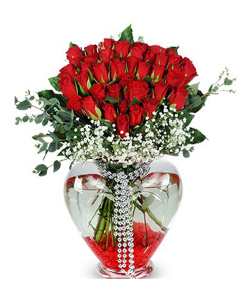 Kalpli Vazoda Güller