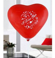 Baskılı Kalpli Balon